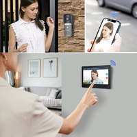 Domofonas su monitoriumi, Tuya, Wi-Fi, dvilaidis