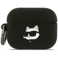 Karl Lagerfeld Silicone Choupette Head 3D Case for AirPods Pro 3 - Black