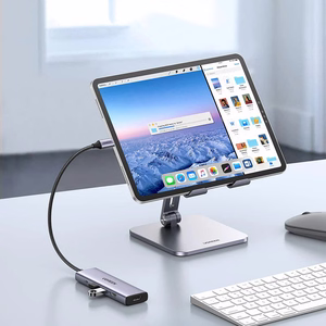 Ugreen CM511 15597 5in1 šakotuvas USB-C - USB-C PD / HDMI / 3x USB-A 3.0 - pilkas