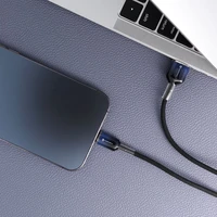 FORCELL F-ENERGY C353 kabelis USB A į Lightning 2,4A 12W Gradient 1 m juodas