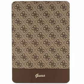 Guess 4G Stripe Allover case for iPad 10.2" - brown