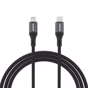 Dudao L3CL Плетёный кабель USB-C - Lightning 30W 2m - чёрный