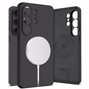 Tech-Protect Silikoninis MagSafe Dėklas for Samsung Galaxy S26 Ultra - juodas