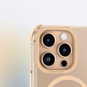 AmazingThing Omni Mag dėklas iPhone 16 Pro - rožinis auksas