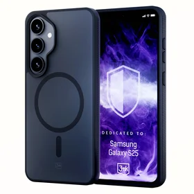 3mk dūminis magnetinis dėklas telefonui Samsung Galaxy S25 - juodas