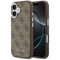 Guess 4G Classic Logo Magnetinis dėklas telefonui iPhone 17 - rudas