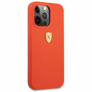 Ferrari FESSIHCP13XRE iPhone 13 Pro Max 6.7" kietas silikoninis dėklas raudonas/raudonas