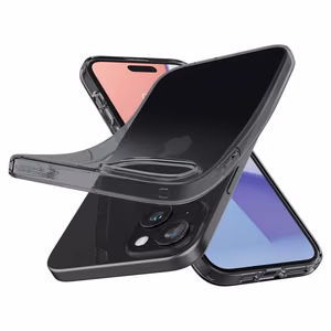 Spigen Crystal Flex чехол для iPhone 15 Plus - серый-прозрачный