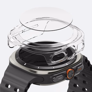 Ringke Slim ir grūdinto stiklo dėklas + stiklo rinkinys Samsung Galaxy Watch Ultra 47mm - skaidrus