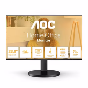 AOC B3 24B3CF2 kompiuterio monitorius 60,5 cm (23.8") 1920 x 1080 pikseliai „Full HD“ LED Juoda