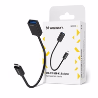 Wozinsky WOTGY1S USB-C 3.0 (vyriškas) - USB-A 3.0 (moteriškas) OTG adapteris - juodas