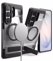 Ringke UX Magnetic MagSafe Dėklas for Samsung Galaxy S26 Ultra - Clear juodas