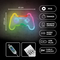 Neon LED RGB GAMEPAD FLRNE04 + RC Forever Light