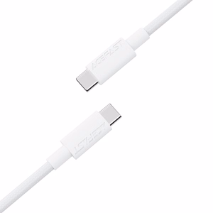 USB kabelis Acefast C18-03 60W USB-C to USB-C 1.2m baltas