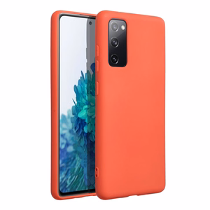 Silikoninis dėklas telefonui SAMSUNG S20 FE / S20 FE 5G - persikinis