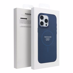 FRAME MAG COVER dėklas telefonui suderinamas su MagSafe IPHONE 17 tamsiai mėlyna