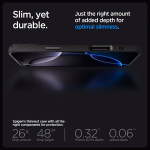 Spigen Liquid Air dėklas telefonui iPhone 16 Pro - juodas