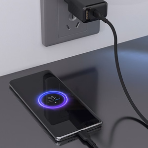 Dudao L9C 65W USB-C - USB-C kabelis 1m - juodas
