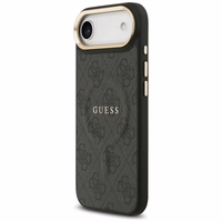 GUESS dėklas IPHONE 17 Air suderinamas su MagSafe GUHMP17MP4MSEGCK (PU 4G su klasikiniu) juodas