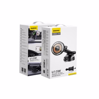 Belaidis automobilinis įkroviklis-laikiklis Dudao (F12MAX+) Magnetic (MagSafe 15W) juodas