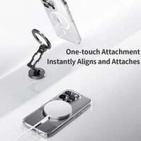 Rock Crystal Series Magnetinis dėklas telefonui Iphone 16 Plus skaidrus