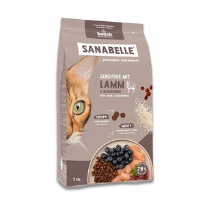 Bosch Sanabelle Sensitive Lamb – sausasis pašaras jautrioms katėms su ėriena, 2 kg