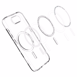 Spigen Liquid Crystal Mag MagSafe iPhone 16e dėklas - Skaidrus