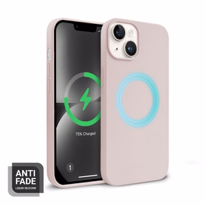 Crong Color Cover Magnetic case for iPhone 14 Plus, MagSafe-compatible, sand pink