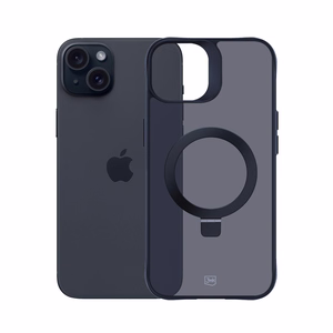 3mk Smoke dėklas telefonui Mag&Stand Apple iPhone 15 plus - juodas