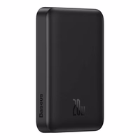 Maitinimo baterija "Baseus Magnetic Mini" 10000 mAh, USB-C 20W MagSafe (juoda)