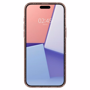 Spigen Liquid Crystal Glitter чехол для iPhone 15 Pro Max - розовый/прозрачный