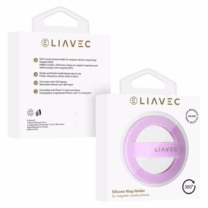 Liavec MagSafe Ring light purple