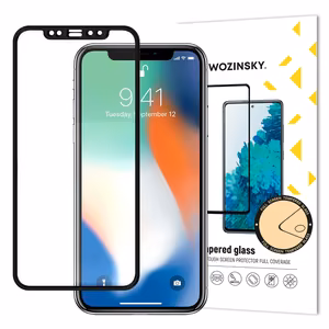 Wozinsky itin tvirtas pilno klijavimo grūdintas stiklas pilnas ekranas su rėmeliu dėklui draugiškas Apple iPhone XR / iPhone 11 juodas