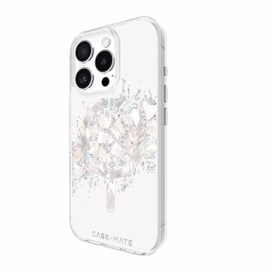 Case-Mate Karat MagSafe dėklas su perlamutro intarpais, skirtas iPhone 16 Pro, „A Touch of Pearl“