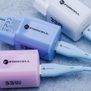 FORCELL F-ENERGY C343 kabelis USB A į Lightning 2,4A 12W Silikoninis 1 m mėlynas