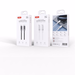 XO laidas NB-Q282B PD USB-C - USB-C 1,0m 60W, baltas