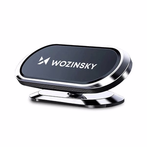 Wozinsky lipnus magnetinis automobilio laikiklis 360 prietaisų skydeliui sidabrinis (WMH-06)