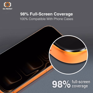 Grūdintas stiklas Tel Protect 10X Privacy DLC Diamond Coating skirtas Iphone 16 Pro Max