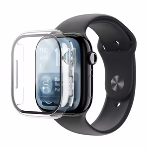 AmazingThing Radix grūdintas stiklas su dėklu Apple Watch Series 11 42mm - Skaidrus