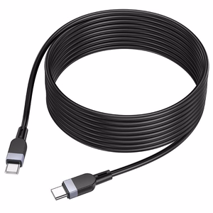 Silikoninis Laidas USB C to USB C Hoco 3A 60W 3 m X109 juodas