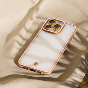 Silky Gold dėklas telefonui iPhone 16 6,1" rožinė