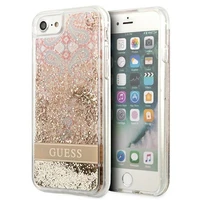 Guess Paisley Skystų Blizgučių dėklas iPhone SE 2022 / SE 2020 / 7 / 8 - auksinis
