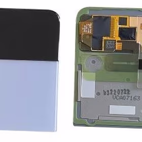 Ekranas Samsung F721 Z Flip4 5G su lietimui jautriu stikliuku ir rėmeliu išorinis (Outer) Blue originalus (used Grade C)