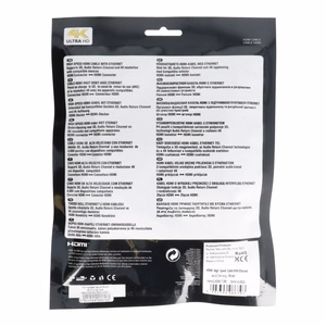 HDMI į HDMI 4K 60Hz didelio greičio kabelis su Ethernet ver. 2.0 BLISTER 3 m juodas