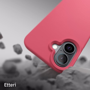 "Etteri" silikoninis dėklas "iPhone 16 Plus" 6,7" avietinis