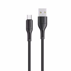 USAMS Laidas U68 microUSB 2A Fast Charge 1m juodas SJ502USB01 (US-SJ502)