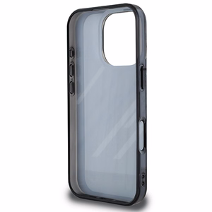 BMW Motosport IML atsitiktinės juostos iPhone 16 Pro dėklas - juodas