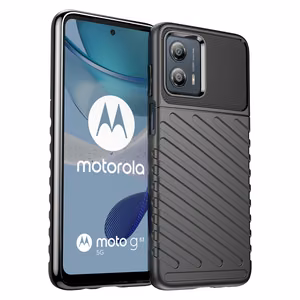 Thunder dėklas Motorola Moto G53 silikoninis šarvuotas dėklas juodas