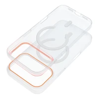 Dėklas GO ORANGE suderinamas su MagSafe telefonui IPHONE 17 Pro Max permatomas