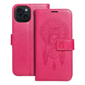 MEZZO Dėklas telefonui IPHONE 15 dreamcatcher magenta spalvos